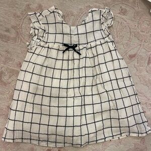 Checkered Kids Casual Dress